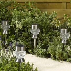 Smart Solar Crystal Glass Solar Stake Light - 4 Pack 13 Smart Solar Crystal Glass Solar Stake Light - 4 Pack -Weber || Kettler || Traeger Sales Store 1011214 4