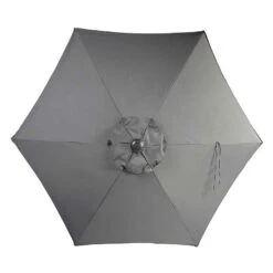 Supremo Grey 2.5m Riviera Deluxe Parasol -Weber || Kettler || Traeger Sales Store 1058279 2