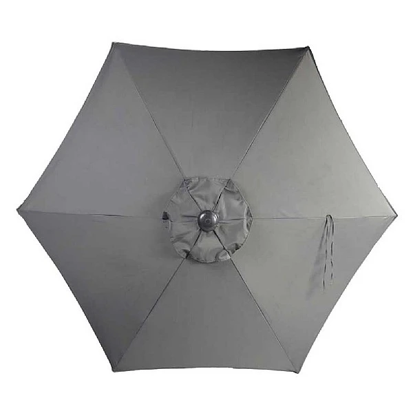 Supremo Grey 3m Riviera Deluxe Parasol 5 Supremo Grey 3m Riviera Deluxe Parasol - Image 3