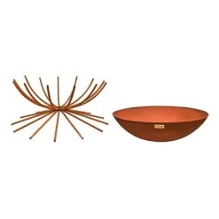 Ivyline Outdoor Metal Dakota Firebowl Rust -Weber || Kettler || Traeger Sales Store 1149589 3