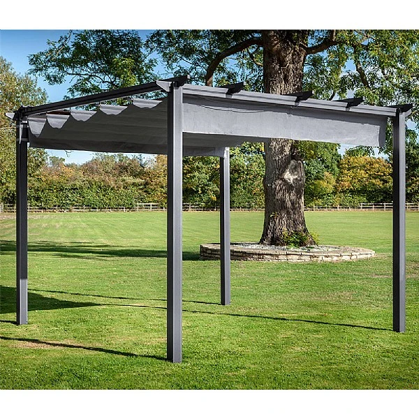 Hartman Roma 3x3m Square Pergola Grey 5 Hartman Roma 3x3m Square Pergola Grey - Image 3