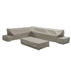 Bramblecrest Vilamoura Rectangular Modular Sofa & Coffee Table Set Covers Khaki