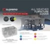 Supremo 6 Seater Rectangular Set Furniture Cover -Weber || Kettler || Traeger Sales Store 1240420
