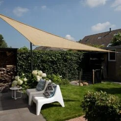 Pacific Lifestyle 3.6m Triangle Shade Sail Off-White -Weber || Kettler || Traeger Sales Store 1240521 3