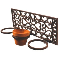 Fallen Fruits Cast Iron 3 Pot Flowerpot Holder
