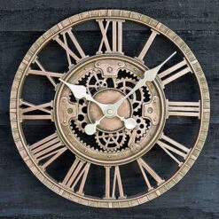Outside In Newby Mechanical Wall Clock Bronze