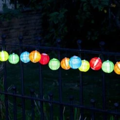 Smart Solar Chinese Lanterns Solar - Set Of 10