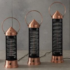 Kalos Copper Lantern Patio Heater - Medium 1800W 16 Kalos Copper Lantern Patio Heater - Medium 1800W -Weber || Kettler || Traeger Sales Store LANPHEAT 2 2