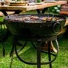 Recycled Kadai Firebowl With High & Low Stand